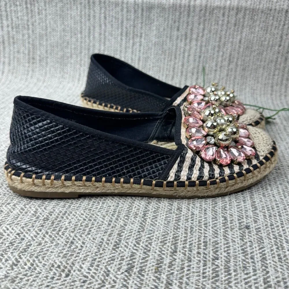RIVER ISLAND EMBELLISHED ESPADRILLES FLAT SHOES 3/36